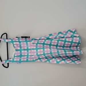 Collectif plaid dress nwt medium
